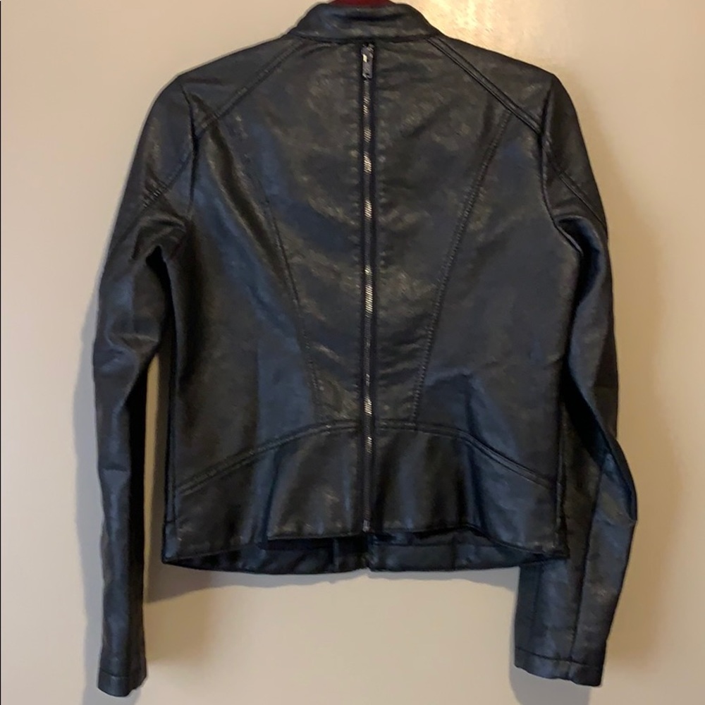 Skinnygirl Faux Leather Moto Jacket - Picture 5 of 7